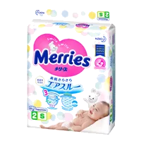 Подгузники детские MERRIES р.S (4-8кг) N82