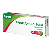 Карведилол-Тева таб 6,25мг N30
