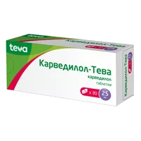 Карведилол-Тева таб 25мг N30