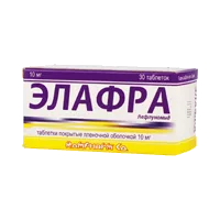 Элафра таб п.п.о. 10мг N30