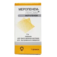Меропенем-ЛЕКСВМ пор д/р-ра для в/в вв 1г N1