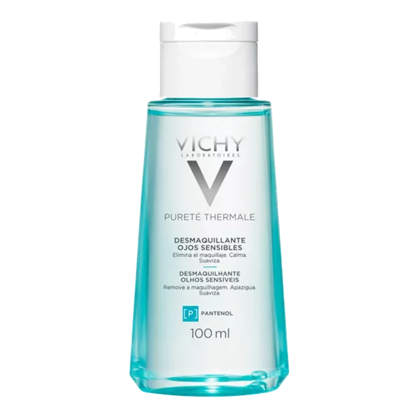VICHY Средство Purete Thermal Успокаивающее для снятия макияжа для чувствительных глаз 100мл