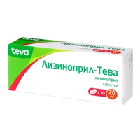 Лизиноприл-Тева таб 20мг N30