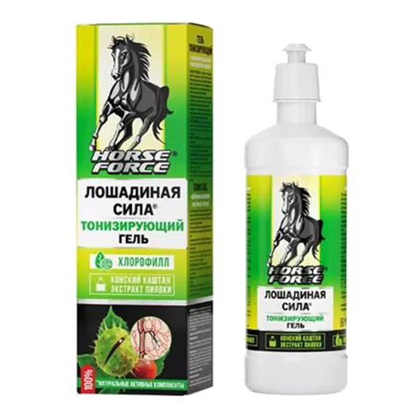 Лошадиная сила Horse Force Тонизирующий Гель с конским каштаном и экстрактом пиявки 500мл