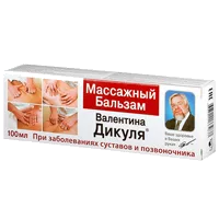 Валентина Дикуля Массажный Бальзам при заболевании суставов и позвоночника 100мл