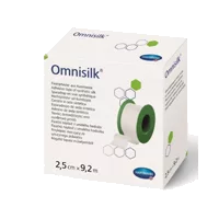 Лейкопластырь фиксирующий Hartmann Omnisilk шёлк осн цв бел 2,5см х 9,2м