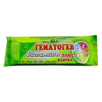 Гематоген Экзон витамины плюс плитка 40г N1