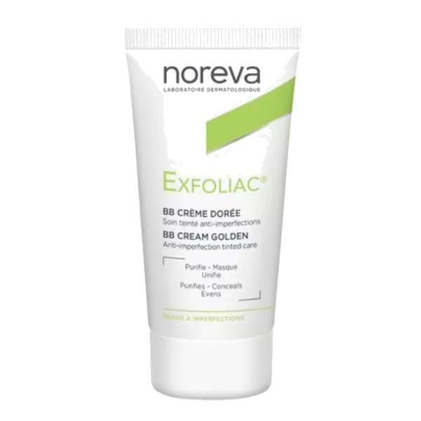 NOREVA BB Крем для лица Exfoliac матирующий тон золотистый 30мл