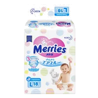 Подгузники детские MERRIES р.L (9-14кг) N18