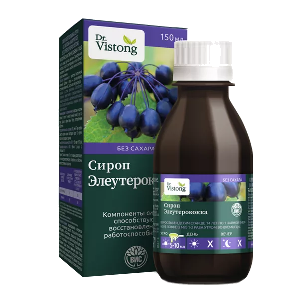 Dr Vistong Сироп Элеутерококка 150мл N1
