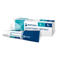 Ацикловир-ВЕРТЕКС крем д/наружн пр 5% 5г N1
