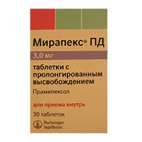 Мирапекс ПД таб пролонг высв 3мг N30