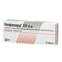 Нифекард ХЛ таб пролонг высв п.п.о. 30мг N30
