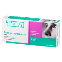 Левоцетиризин-Тева таб п.п.о. 5мг N10