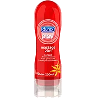 Гель-смазка интимный DUREX play massage 2in1 sensual и для массажа с чарующим Иланг-Илангом 200мл