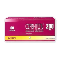 Сервитель таб п.п.о. 200мг N60