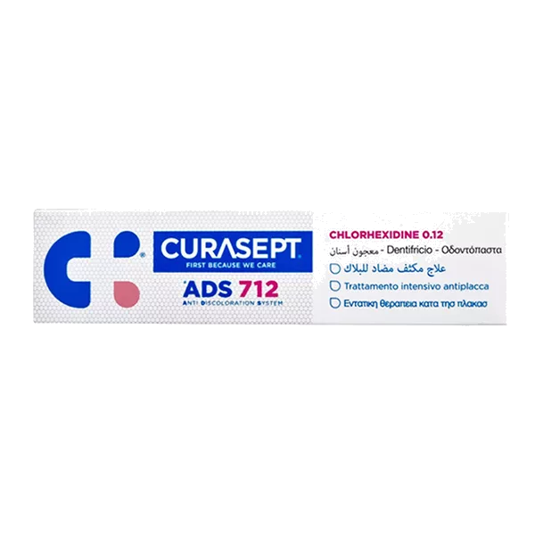Зубная паста CURASEPT (ADS712) гель хлоргексидин 0,12% 75мл