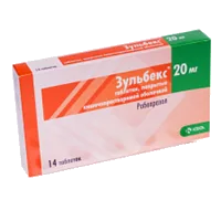 Зульбекс таб кишечнораств п.п.о. 20мг N14