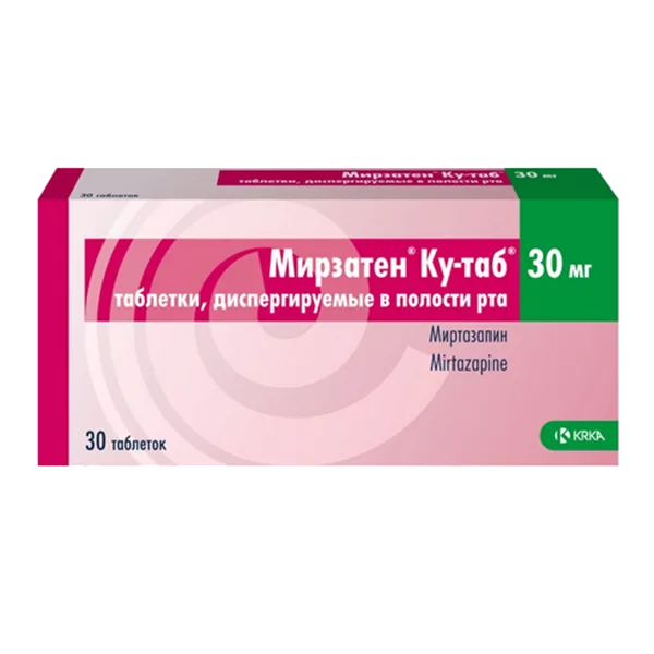 Мирзатен Ку-таб таб дисперг полост рта 30мг N30