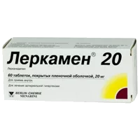Леркамен 20 таб п.п.о. 20мг N60
