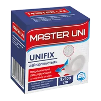 Лейкопластырь фиксирующий MASTER UNI ткан осн 3 х 500см