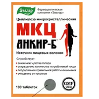 МКЦ Анкир-Б ЭВАЛАР целлюлоза микрокристаллическая таблетки 503мг N100