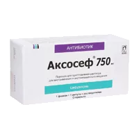 Аксосеф пор д/р-ра для в/в, в/м вв 750мг N1