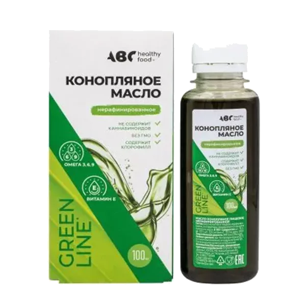 Конопляное масло Компас Здоровья пищевое нерафинированное 100мл