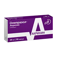 Омепразол-Акрихин капс кишечнораств 20мг N30