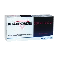 Коапровель таб п.п.о. 12,5мг 300мг N28