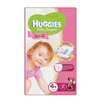 Подгузники детские Huggies Ultra Comfort Для Девочек р.4+ (10-16кг) N17