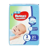 Подгузники детские Huggies Ultra Comfort Для Мальчиков р.3 (5-9кг) N21