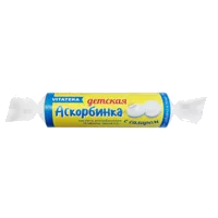 Аскорбинка с сахаром КФК таб вкус мяты 2,9г N10