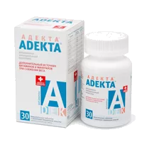 Адекта/ADEKTA таб жев (ванильно-лимонные) 1240мг N30