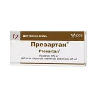 Презартан таб п.п.о. 100мг N28