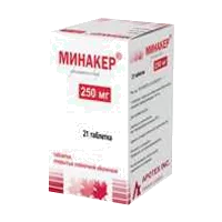 Минакер таб п.п.о. 250мг N21