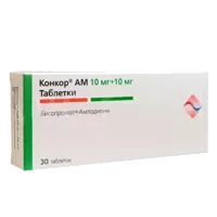 Конкор АМ таб 10мг 10мг N30
