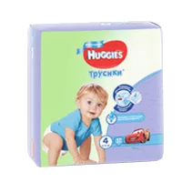 Подгузники детские Huggies трусики Для Мальчиков р.4 (9-14кг) N17