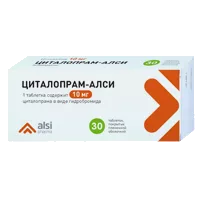Циталопрам-АЛСИ таб п.п.о. 10мг N30