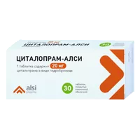 Циталопрам-АЛСИ таб п.п.о. 20мг N30