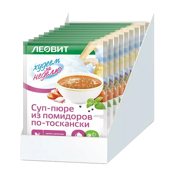 Суп-пюре ЛЕОВИТ Худеем за неделю из помидоров по-Тоскански 20г