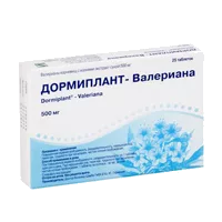 Дормиплант-Валериана таб п.п.о. 500мг N25
