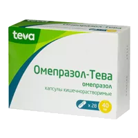 Омепразол-Тева капс кишечнораств 40мг N28