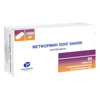 Метформин Канон таб п.п.о. 1000мг N60