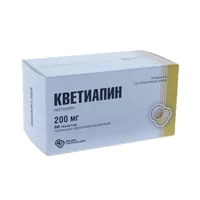 Кветиапин таб п.п.о. 200мг N60
