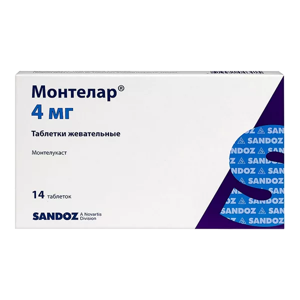 Монтелар таб жев 4мг N14