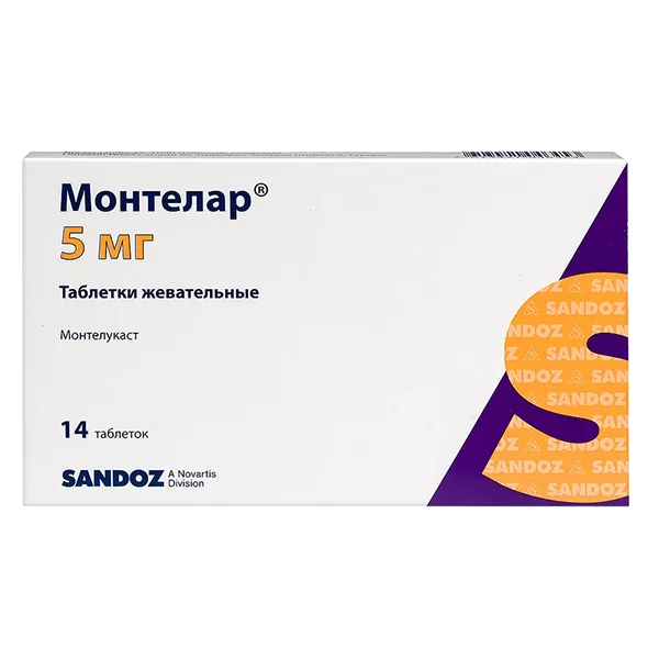 Монтелар таб жев 5мг N14