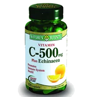 Natures Bounty Витамин C 500 мг плюс Эхинацея таблетки 1218мг N100