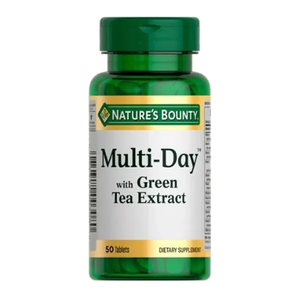 Natures Bounty Мультидэй с экстрактом листьев зелёного чая таблетки 1679мг N50
