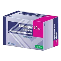 Эманера капс кишечнораств 20мг N28